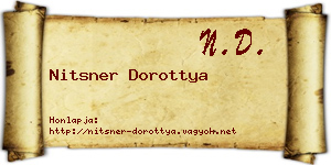 Nitsner Dorottya névjegykártya