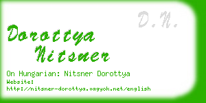 dorottya nitsner business card